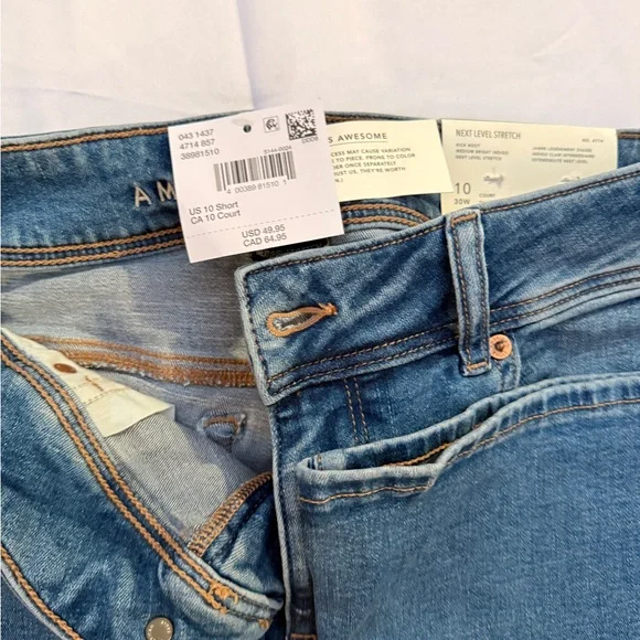 American Eagle Outfitters Light Blue Flare Jeans - Picture 3 of 4